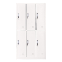 相威加厚六门钢制更衣柜简易衣柜文件柜铁皮柜矮柜资料密码带锁
