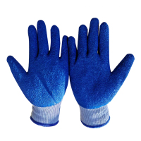 路吉通 蓝挂胶手套 均码 双