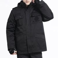 路安保安检服棉大衣带贴牌件