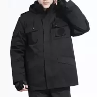 路安保安检服棉大衣带贴牌件