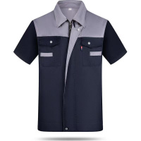 路安保夏季短袖工作服多色可选印花定制套