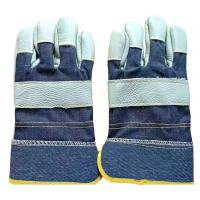 路安保电焊手套半皮蓝正手套副