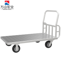 万山宏业 工具车加大号重型全钢小推车手推车平板车8寸轮 126*80cm WL10H/个