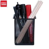 新绿天章0125 金属网状方形笔筒 1 个 (个)