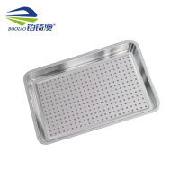 铂锜澳不锈钢1.3厚冲孔方盘/60*40*2cm/个