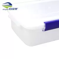 铂锜澳钢化带扣保鲜盒37.5*26*13cm