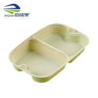 铂锜澳 二格内托玉米淀粉基餐盒/204*132*35mm-400套/箱