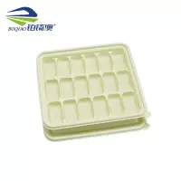 铂锜澳 18格玉米淀粉基饺子餐盒/235*210*35mm-200套/箱