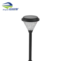 铂锜澳 圆形太阳能地插灯 160*700mm-白光暖光 个