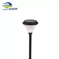 铂锜澳 圆形太阳能地插灯 245*740mm-白光暖光 个