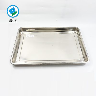 晟翀 304不锈钢方盘 32*22*4.8cm(食品级加厚) 个