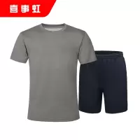 喜事虹 体能作训服 训练服套装男女训练服衣服+短裤 A款 套