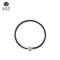 山之只 简约头绳基础弹力发圈 黑色 根