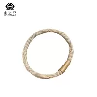 山之只 简约百搭发绳发圈 杏色 根