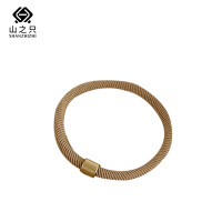 山之只 简约高弹力发绳发圈 卡其色 根