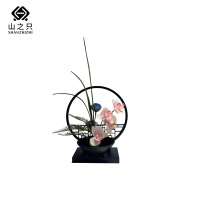 山之只 中式屏风蝴蝶兰摆件 MZ0259 套