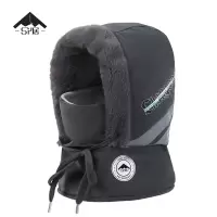 三人居加绒雷锋帽面罩围脖一体帽子SRJ6007/顶