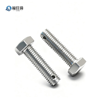 福佳琦 外六角螺栓 M8*50(底部带孔2mm)/个