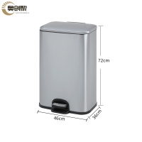奥创黎不锈钢垃圾箱单桶个