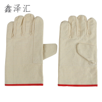 手套 家务手套电焊耐用隔热工作手套机械工业帆布劳保手套双层帆布手套