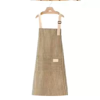 卡漫步 棉麻条纹围裙 KMB-W85 条