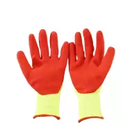 铂牛 浸胶手套 均码 双