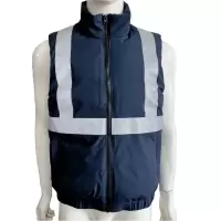 瀚乐邦 高可视性警示防护服羽绒马甲 175# 件