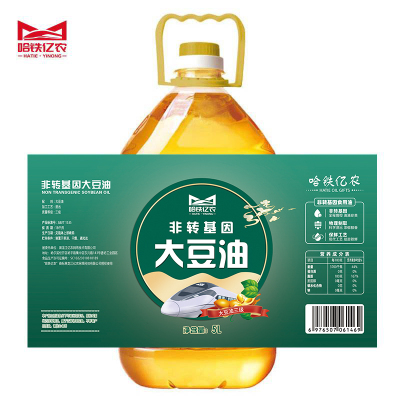 哈铁亿农 大豆油非转基因大豆油食用油5L/桶