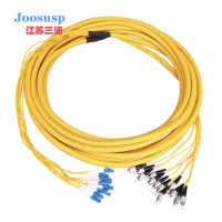 JOOSUSP三浦8芯单模集束分支光缆/尾缆FC/LC-100米 +根