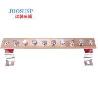 JOOSUSP三浦接线铜排300*60*4mm含不锈钢支架/螺丝+套