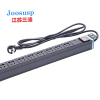 JOOSUSP三浦网络机柜PDU插排8位10A(线长5米) +套