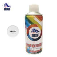 伽熠 自喷漆 哑光白色*400mL 门窗金属防锈家具木器漆自行摩托汽车翻新涂鸦