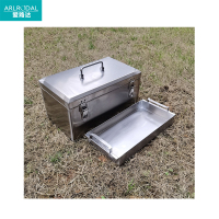 爱路达不锈钢手提工具箱可定制 35*20*18cm+有隔层/个