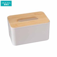 爱路达 收纳盒纸巾盒抽纸盒中号18*12*9.5cm楠竹盖/个