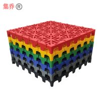 集乔室外防滑垫地垫车间洗车店拼接格栅雪花纹40*40*3CM