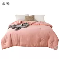 缎暮 云感舒柔压花手工蚕丝被双人加厚冬被 多色可选 200*230CM/10斤 条