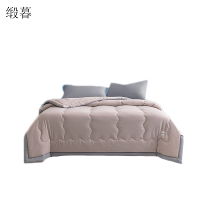 缎暮 亲肤舒适凉感纯色水洗棉夏被 多色可选 200*230CM 条
