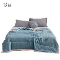 缎暮 夏季艾草抗菌亲肤夏被驱蚊夏凉被空调双人被 200*230CM/3斤 条