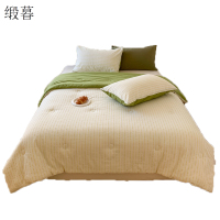 缎暮 夏季全棉色织小提花夏凉被空调被芯 多色可选 200*230CM/3.6斤 条