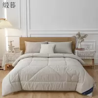 缎暮 100%全棉澳洲进口羊毛被冬被双人用 多色可选 200*230CM/6斤 条