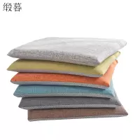 缎暮 四季麻记忆棉坐垫 多色可选 45*45/4.5CM 个 (45*45CM 4.5CM)