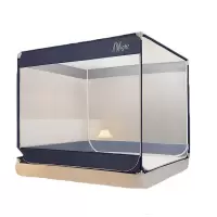 缎暮 A类简约印花坐床蚊帐 多款可选 120*200CM 顶