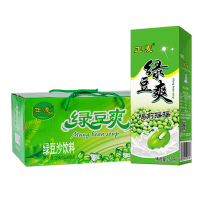 正麦绿豆爽绿豆沙谷物型清凉饮料250ml*10盒