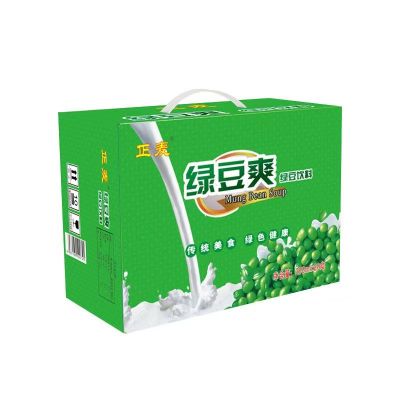 正麦绿豆爽绿豆沙谷物型饮料250ml*20盒