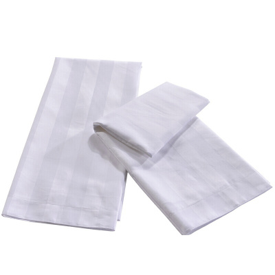 煊煜40S缎条床单白缎条床单条纹床单规格:宽90*220cm1条