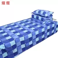 煊煜 全棉床单(蓝绿格) 160*230cm 条