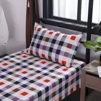 煊煜全棉床单(印花格子)160*230cm 条