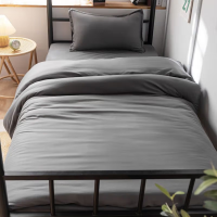 煊煜 全棉灰色床单 160*230cm 条