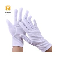 雅霖服 三筋白色礼仪手套YLF250517 双
