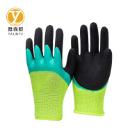 雅霖服 乳胶发泡双层劳保手套YLF1235 双